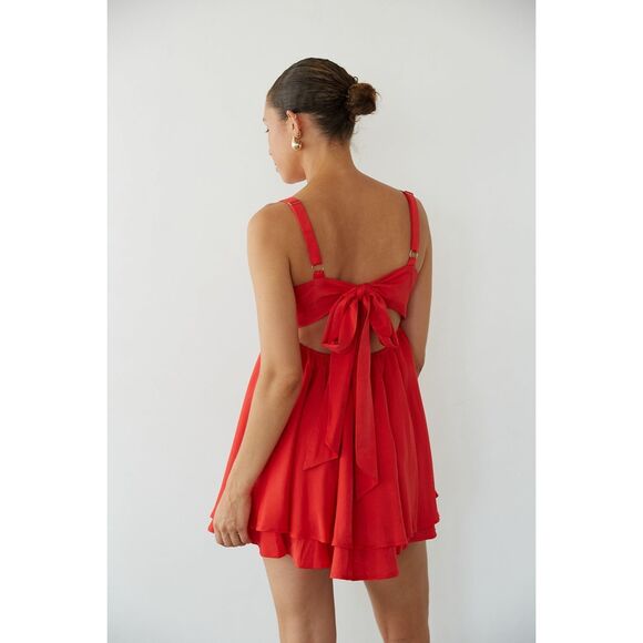 NWT American Threads Suki Twist Babydoll Mini Dress XS - Picture 2 of 10